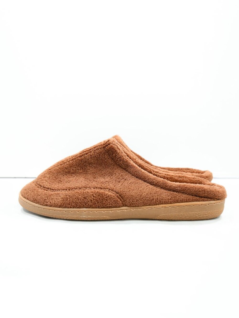 Gold Toe Brown Lightweight Fleece Slippers - Men's M/8-9 NWT